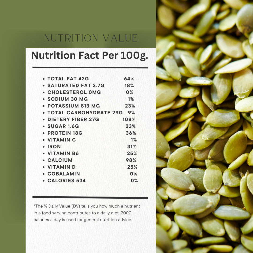 Nutrally Pumpkin Seeds 100g - Raw Pumpkin Seeds for Eating | Immunity Booster and Protein Rich Seeds | Healthy Diet Snacks | Weight Management | Rich in Fibre