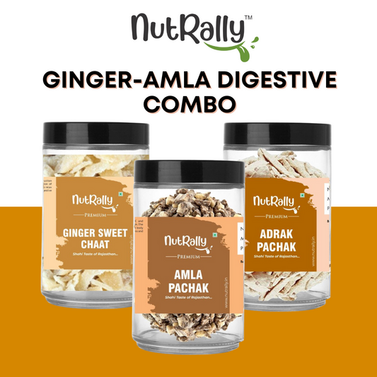 Ginger-Amla Digestive Combo - Pack of 3 (1 Adrak Pachak, 1 Ginger Sweet, 1 Amla Pachak)