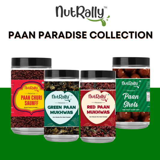 Paan Paradise Collection - Pack of 4 (1 Paan Shots, 1 Red Paan, 1 Green Paan, 1 Paan Churi)