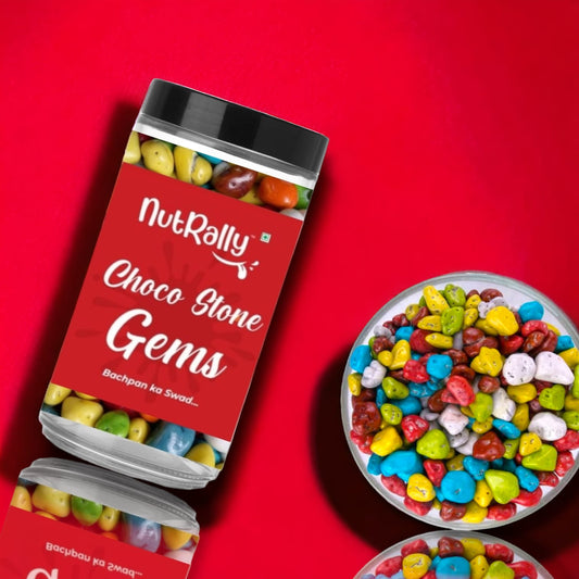 Nutrally Choco Stone Gems I Sweet Candy I Revive Your Childhood MemoriesI Organic & Hygienically Packed.