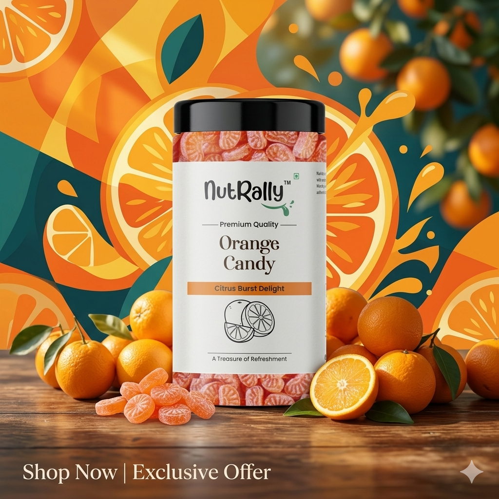 Orange Candy - 300 Gm