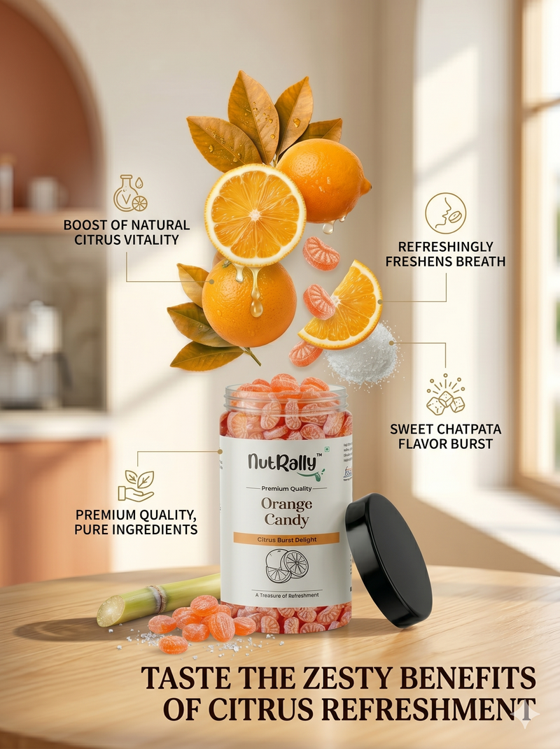 Orange Candy - 300 Gm