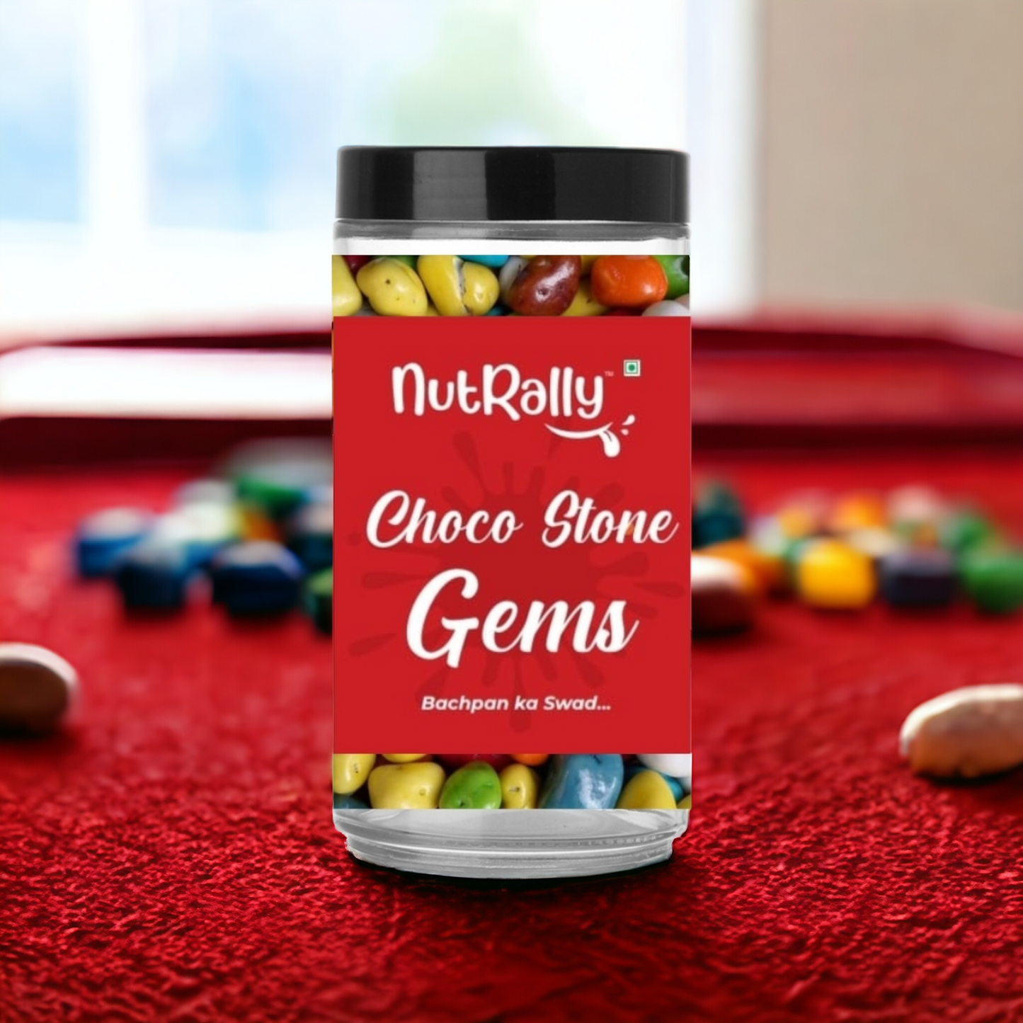 Nutrally Choco Stone Gems I Sweet Candy I Revive Your Childhood MemoriesI Organic & Hygienically Packed.