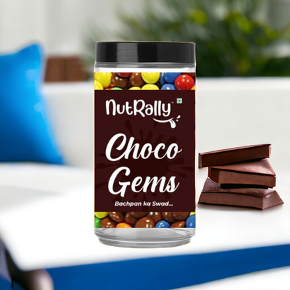 Nutrally Choco Gems I Sweet Candy I Revive Your Childhood MemoriesI Organic & Hygienically Packed.