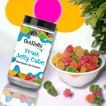 Nutrally Cube Shape Jelly Candy I Sweet Candy I Revive Your Childhood MemoriesI Organic & Hygienically Packed.