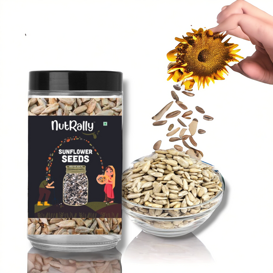 Nutrally Sunflower Seeds 100g - Raw Sunflower Seeds for Eating | Diet Food | Healthy Snack | Raw seeds | Weight management | Source of Antioxidants