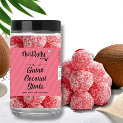 Coconut Bliss Collection - Pack of 6 (1 Coconut shots, 1 Gulab Coconut, 1 Gulab Jamun, 1 Kesar Rajbhog, 1 Choco Coconut, 1 Banarasi Paan Coconut)