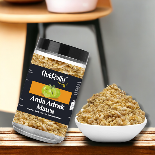 Nutrally Pure Amla Adrak Mawa - Salty Amla Ginger Delight