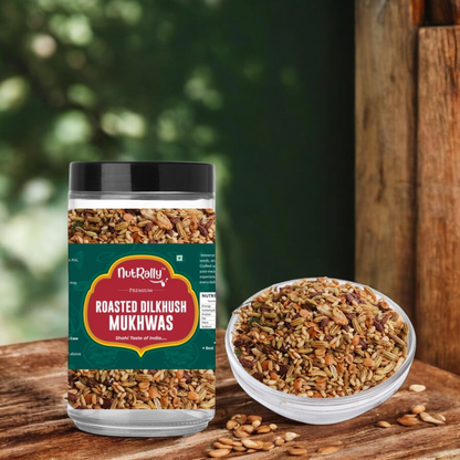 Nutrally Premium Roasted Dilkhush Mukhwas - Flavorful Digestive Treat