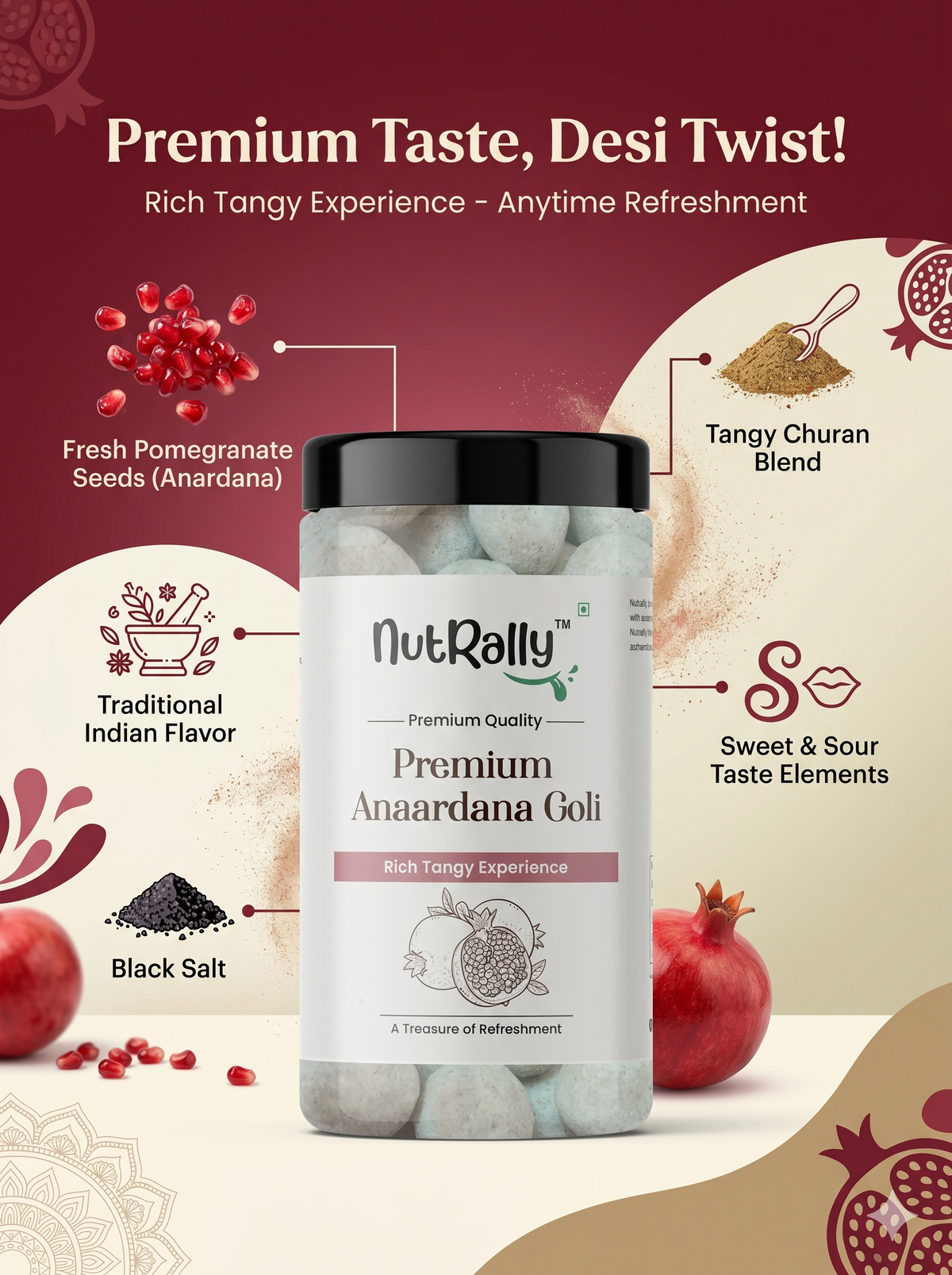 Premium Anaardana Goli - 250 Gm