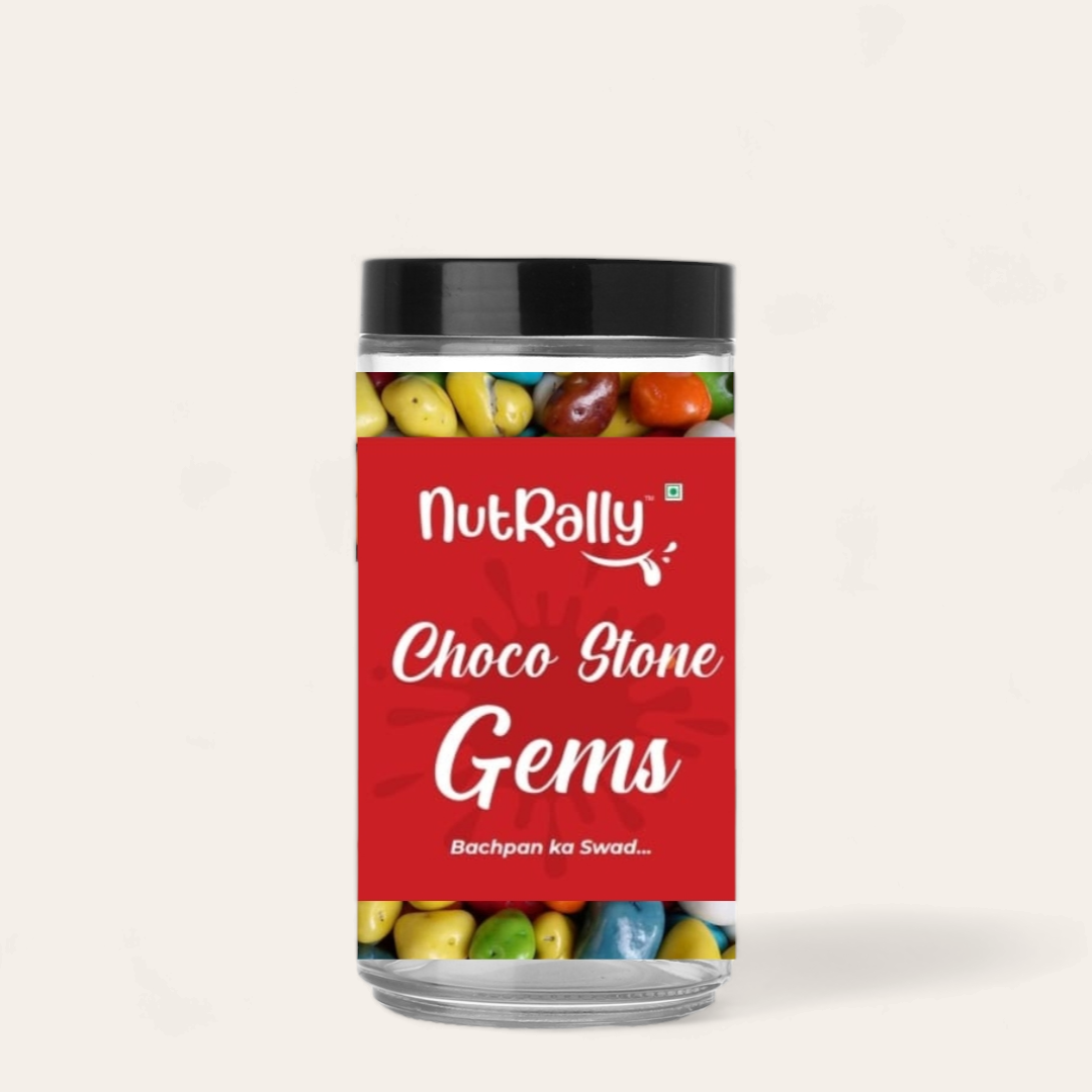 Nutrally Choco Stone Gems I Sweet Candy I Revive Your Childhood MemoriesI Organic & Hygienically Packed.