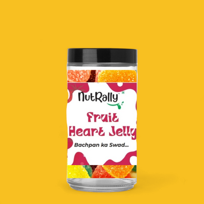 Nutrally Heart Shape Jelly Candy I Sweet Candy I Revive Your Childhood MemoriesI Organic & Hygienically Packed.